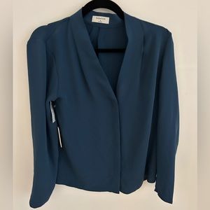 Aritzia Babaton Akira blouse in caruso colour